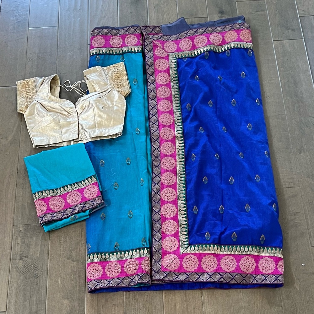 Ombré saree